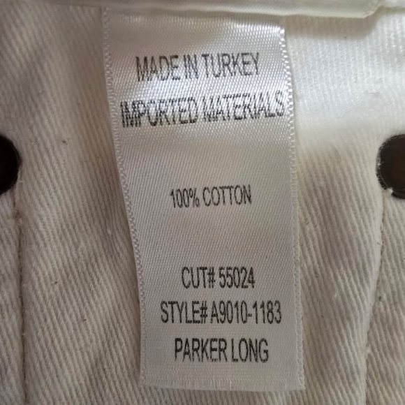 Agolde Parker Long Short Panna Cotta White Women's 24 Festival Summer - Picture 7 of 11